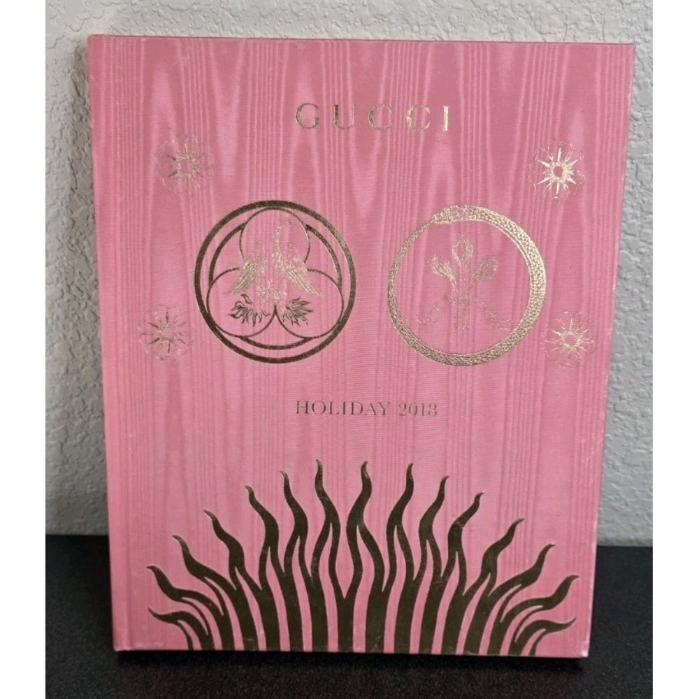 GUCCI Holiday 2018 Gift Price Catalog Hardcover Coffee Table Book Pink Decor